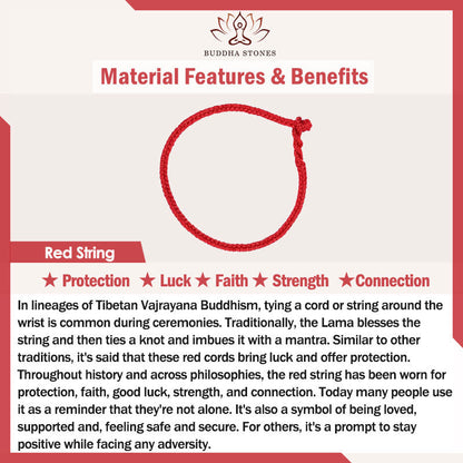 Natural Cinnabar Chinese Zodiac Hetian Jade Fu Character Luck Rope Bracelet